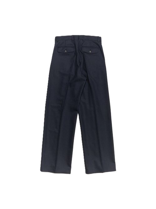 Wide pleated trousers Sunflower in navy Sunflower | 4151-2.200 NAVY STRIPE